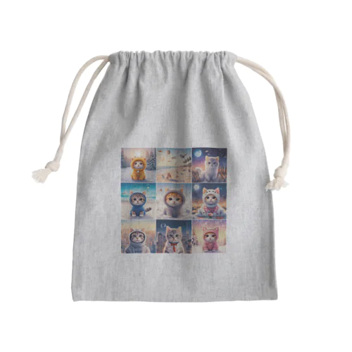 ぬこ好き姉貴 Mini Drawstring Bag