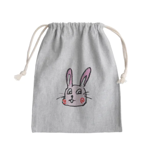 生意気ウサギのアディ Mini Drawstring Bag
