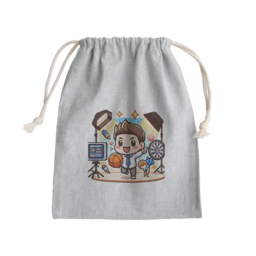 可愛い、かず。さん、バスケダーツ Mini Drawstring Bag