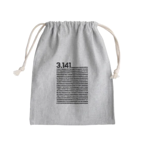 3.14 円周率の日 数学 非合理数 円周率 Mini Drawstring Bag