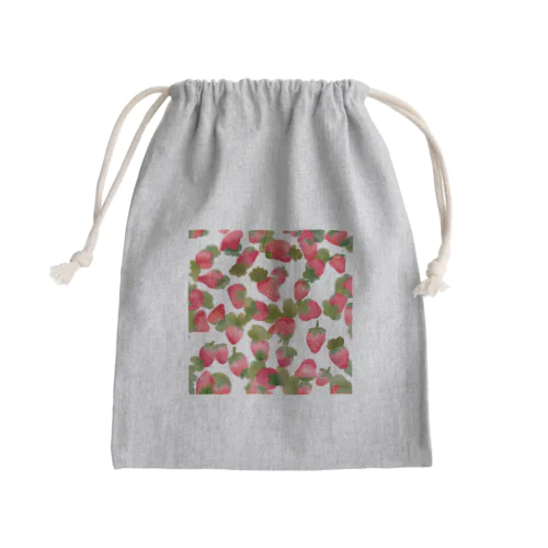 いちご🍓 Mini Drawstring Bag