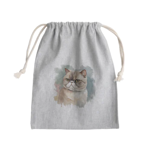 猫　ストリートアート風 Mini Drawstring Bag