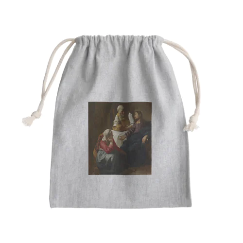 マルタとマリアの家のキリスト / Christ in the House of Martha and Mary Mini Drawstring Bag