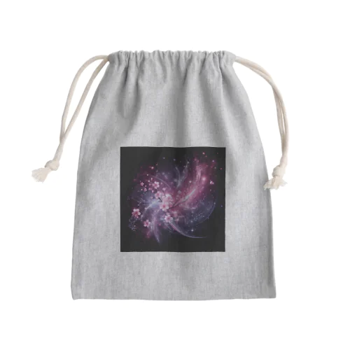 宇宙桜 Mini Drawstring Bag