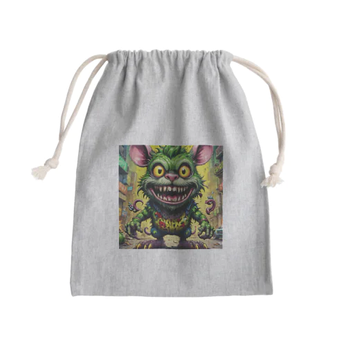 アメリカンな雰囲気満載！キュートなモンスター Mini Drawstring Bag