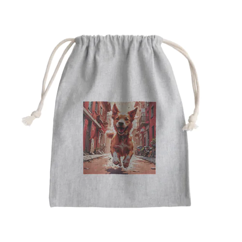 はっちゃけワンコの冒険 Mini Drawstring Bag