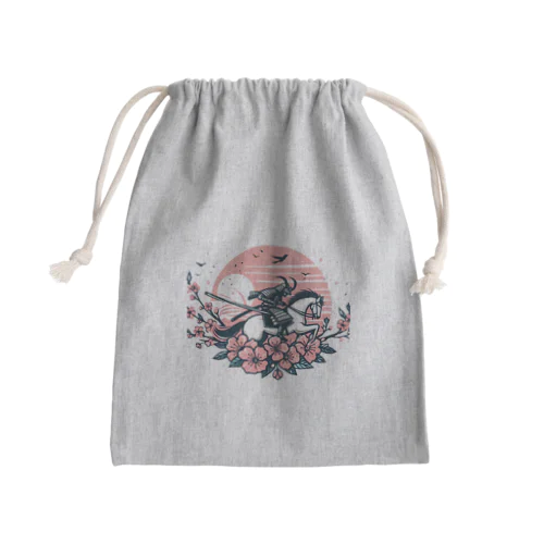 侍 Mini Drawstring Bag