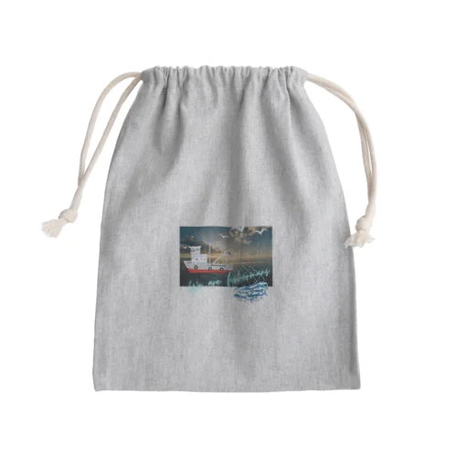 漁と漁船 Mini Drawstring Bag