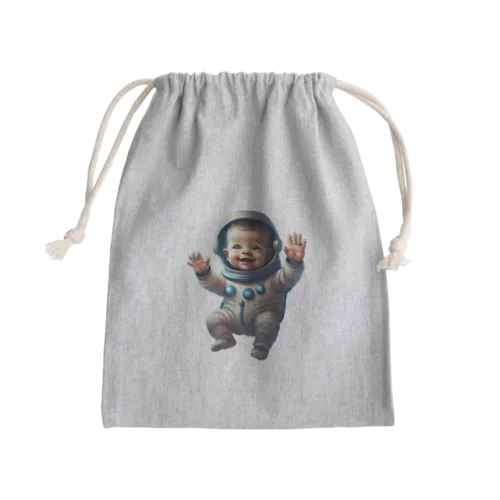 ベビー宇宙飛行士 Mini Drawstring Bag