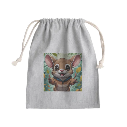 モモンガ風MONGAちゃん Mini Drawstring Bag