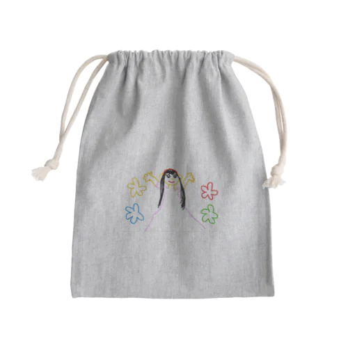 8さいが描いたプリンセス Mini Drawstring Bag