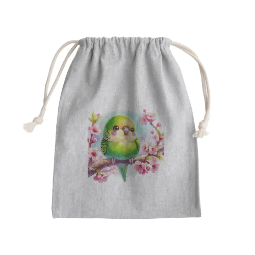 オカメインコのひととき Mini Drawstring Bag