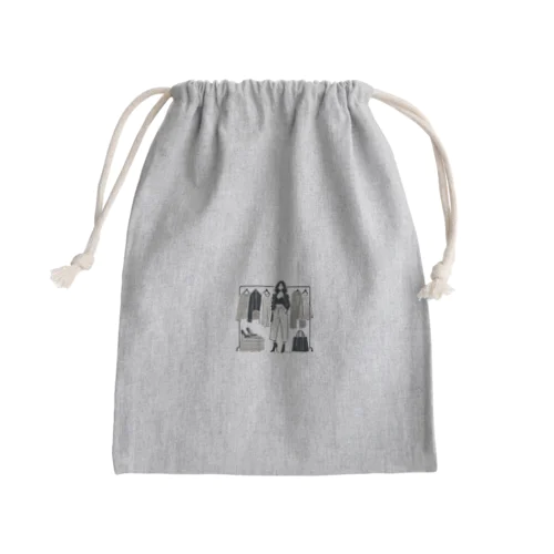 ミニマリストファッション Mini Drawstring Bag