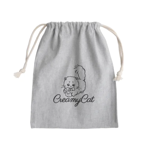 お砂糖と白い猫 Mini Drawstring Bag