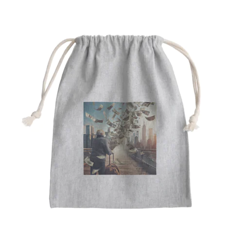 money Mini Drawstring Bag