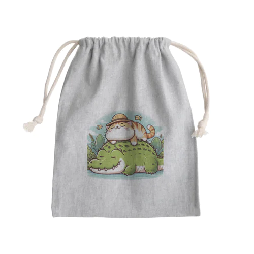 眠りネコ Mini Drawstring Bag