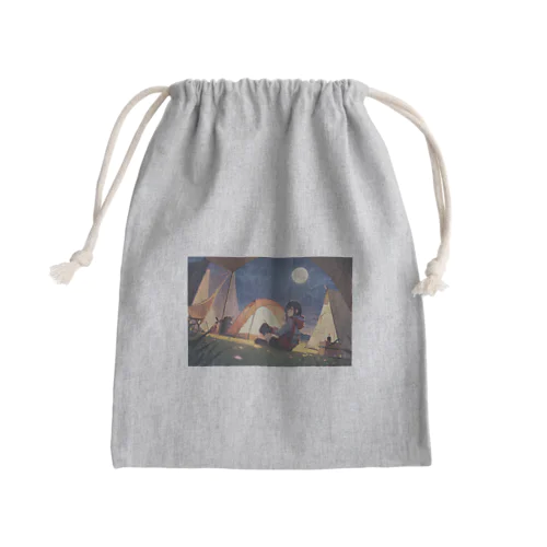 キャンプ女子③ Mini Drawstring Bag