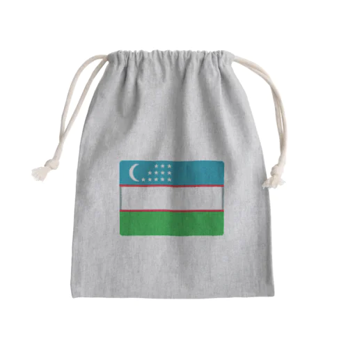 ウズベキスタンの国旗 Mini Drawstring Bag