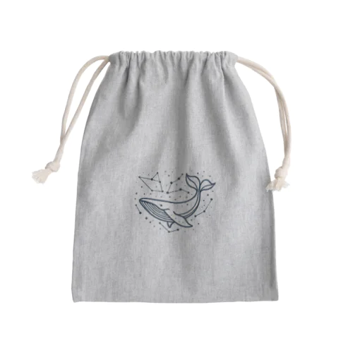 海響く鯨歌 Mini Drawstring Bag