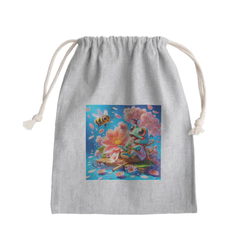 お花見2024 Mini Drawstring Bag