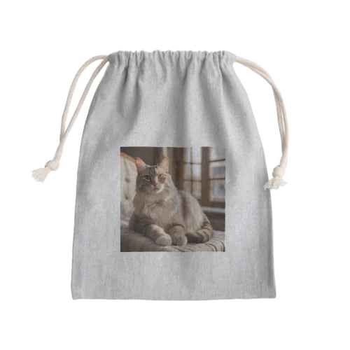 猫ちゃん Mini Drawstring Bag