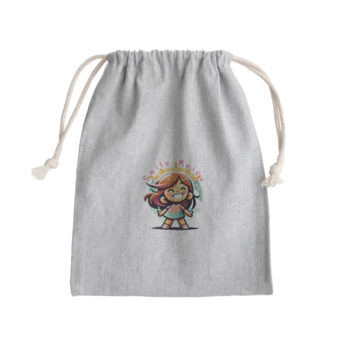 Smile Keica Mini Drawstring Bag