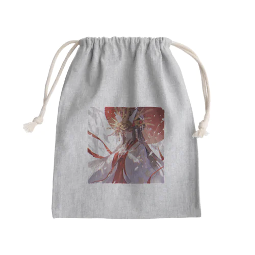 紅蓮の光に宿る、神威の巫女 Marsa 106 Mini Drawstring Bag