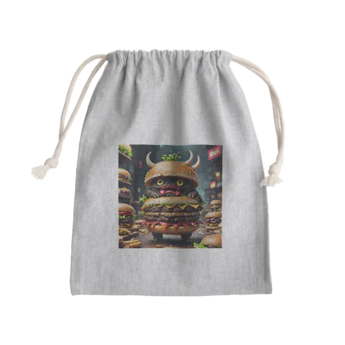 トリプル肉厚ビーフバーガー妖怪　バグドガルド Mini Drawstring Bag