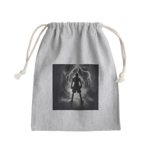 侍と格闘家 Mini Drawstring Bag