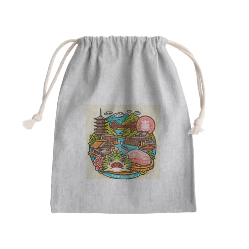 山口県 Mini Drawstring Bag