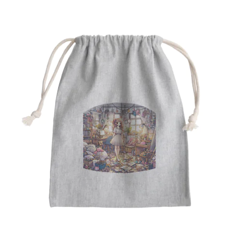 働いたら負け（裏と表） Mini Drawstring Bag