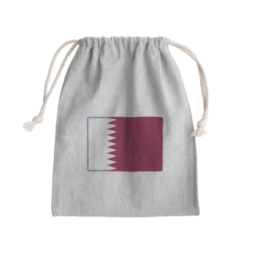 カタールの国旗 Mini Drawstring Bag