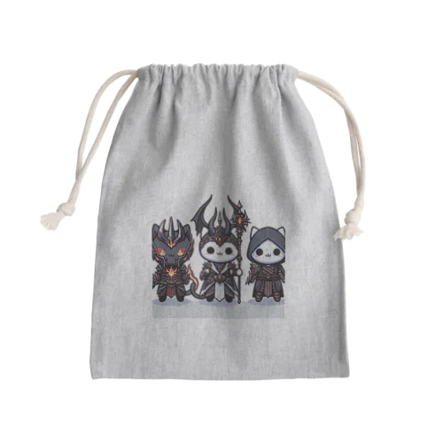 魔王にゃんこと側近にゃんこ Mini Drawstring Bag