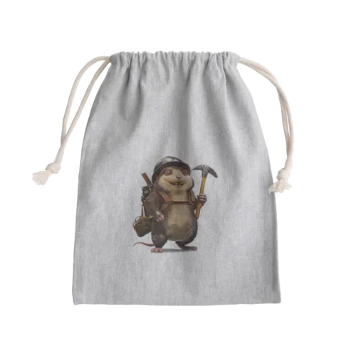 もぐらくん探検隊（隊長） BeeBee 1786 Mini Drawstring Bag