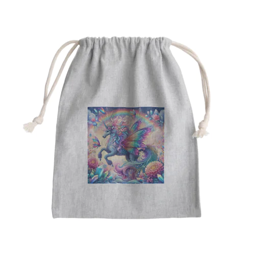 カラフル羽馬 Mini Drawstring Bag