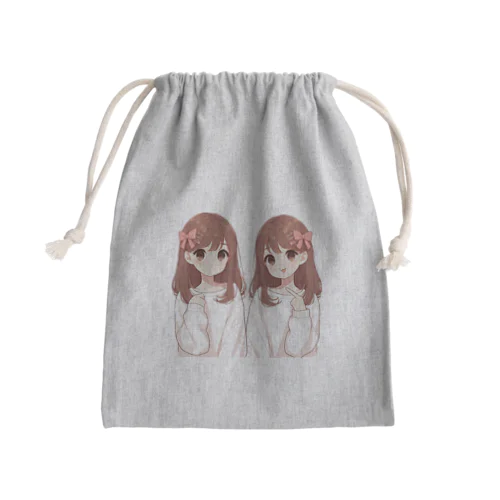 双子の姉妹 Mini Drawstring Bag