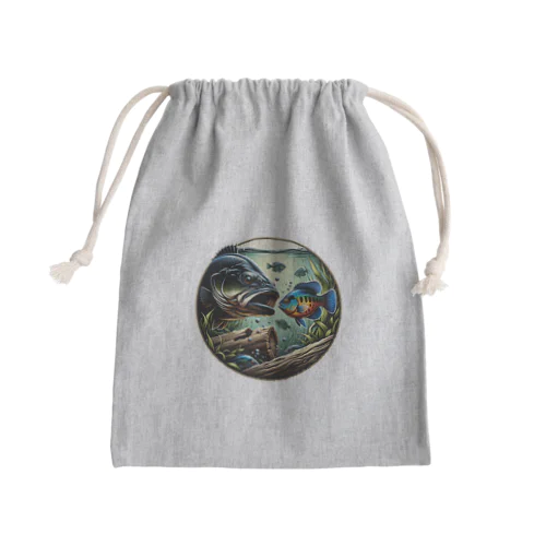 バスとギル２　オリジナルロゴ Mini Drawstring Bag