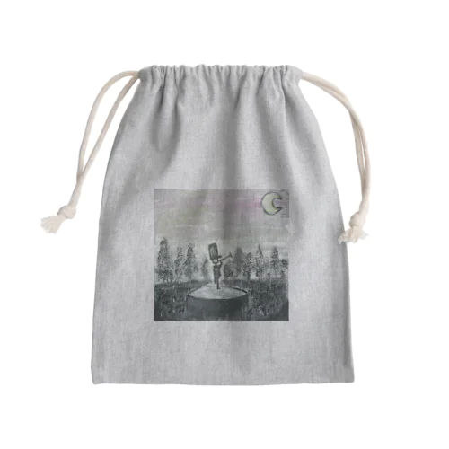 月明かりの下で Mini Drawstring Bag