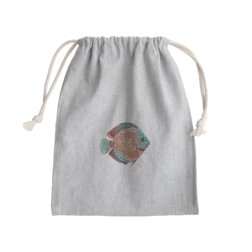 ビビリペンギンのディスカス Mini Drawstring Bag