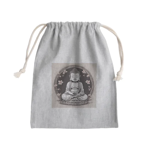 可愛い仏様 Mini Drawstring Bag