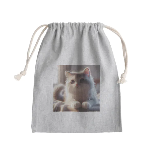 ねこニコばん Mini Drawstring Bag