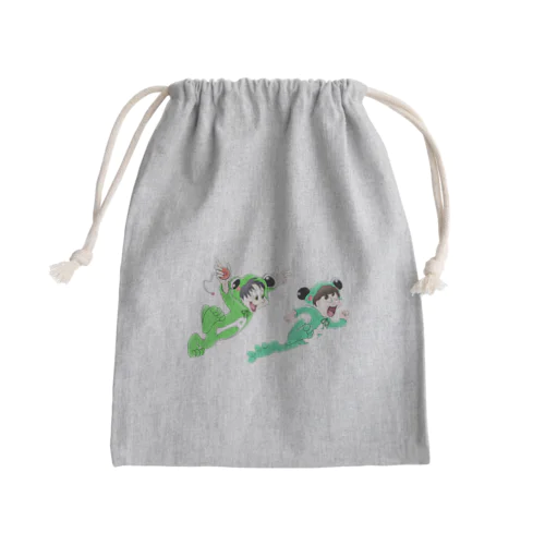 アスカとバンリの蛙化ファンタジー Mini Drawstring Bag