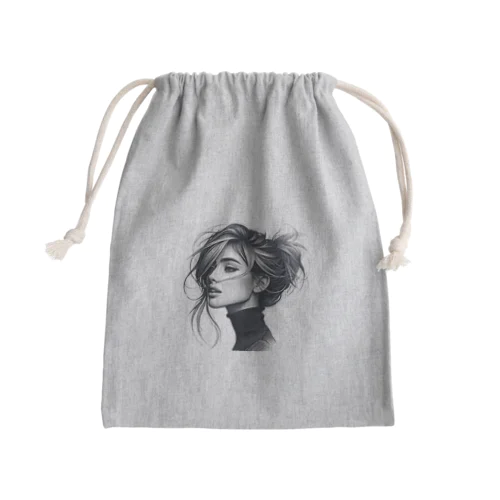 ✨Elegant Sketch✨ Mini Drawstring Bag