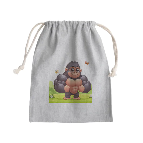 マッチョゴリラ Mini Drawstring Bag