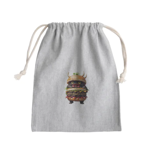 トリプル肉厚ビーフバーガー妖怪　バグドガルド Mini Drawstring Bag