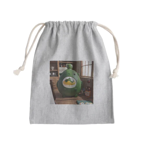 モンスターフィギュア　グリーンエッグ Mini Drawstring Bag