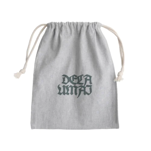 dela umai ロックロゴTシャツ Mini Drawstring Bag