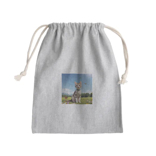 上品さんニャン Mini Drawstring Bag