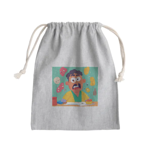 賢い男 Mini Drawstring Bag