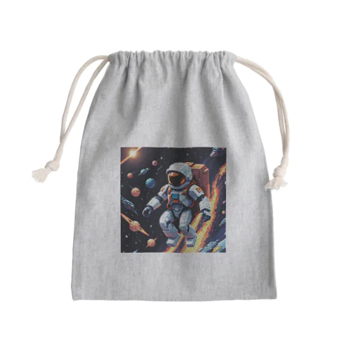 宇宙を旅している勇者 Mini Drawstring Bag